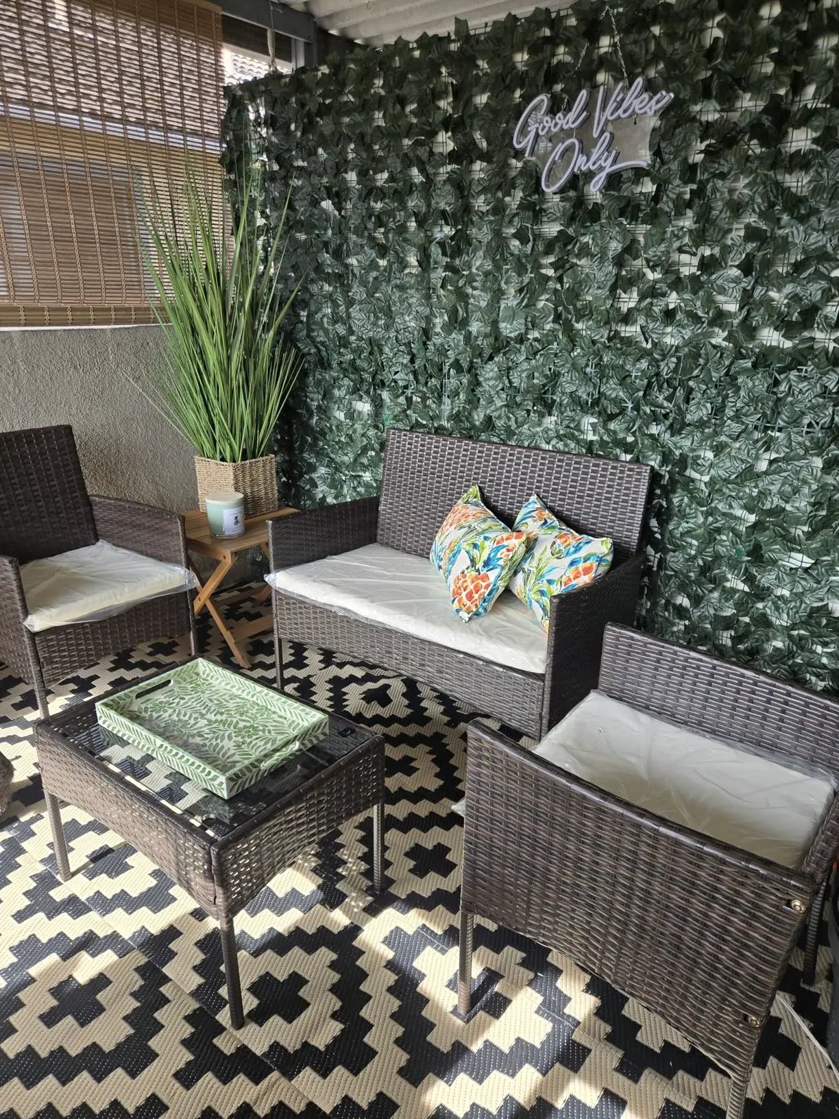 Set mobilier terasă ratan 4 piese, fotografie client 1